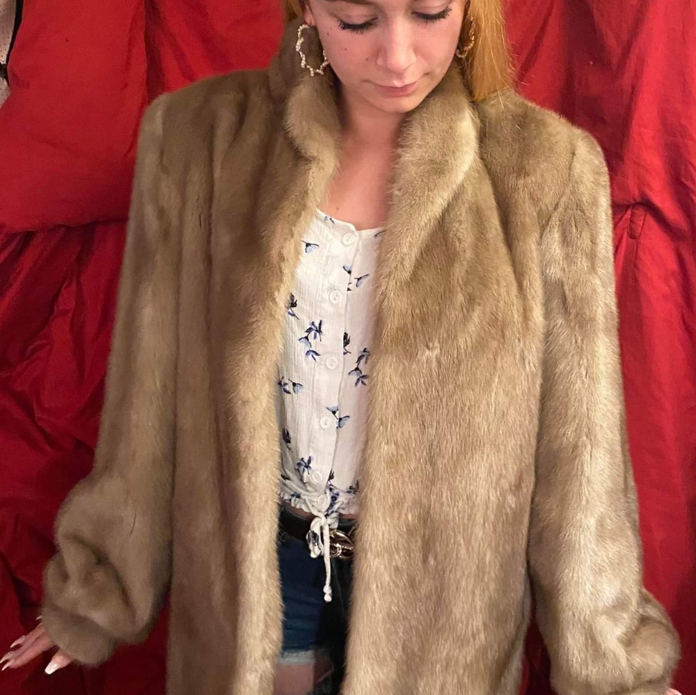 Vintage real mink coat